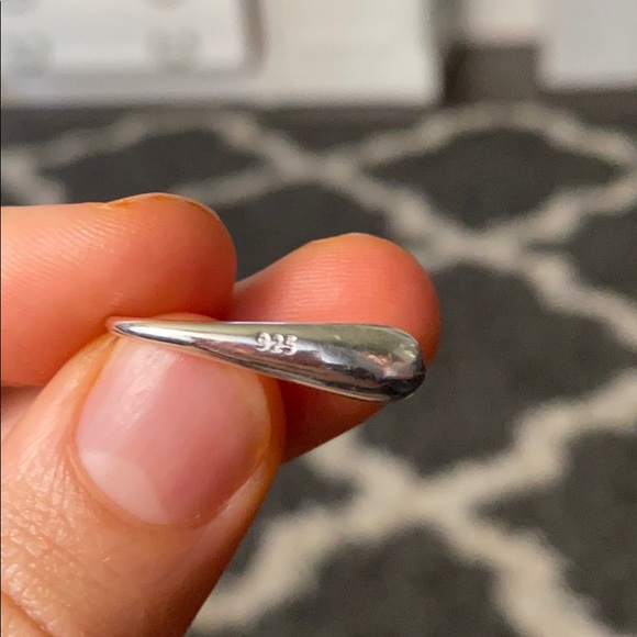 Simple Drop Earrings 925 Silver Earring A Pair/set - Picture 8 of 8